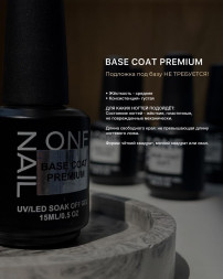 ONE NAIL   База прозрачная   PREMIUM base  (бутылка)   30мл