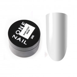 ONE NAIL   База камуфлирующая эластичная  (легкие в снятии)  Base   SNOW  (шайба)   30мл