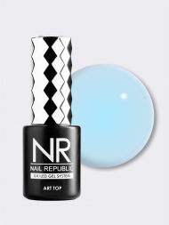 NAIL REPUBLIC   Топ цветной без л/с   10мл   Top   ART PROVENCE   #23   Незабудковое поле