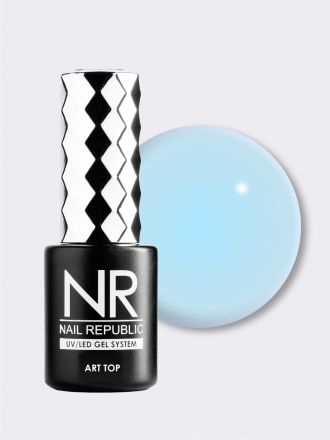 NAIL REPUBLIC   Топ цветной без л/с   10мл   Top   ART PROVENCE   #23   Незабудковое поле