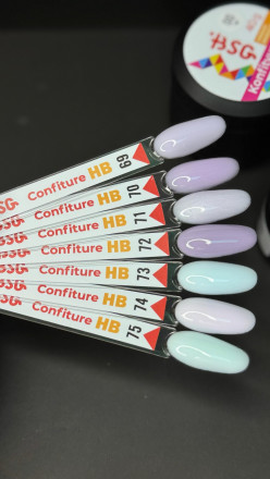 BSG   KONFITYUR HB   #71   НИЗКАЯ ВЯЗКОСТЬ   13г (шайба)   Гель для моделирования средне-жидкий перламутровый