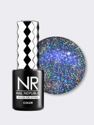 NAIL REPUBLIC   Гель-лак кошачий глаз светоотражающий   10мл   Flash   RANBOW CAT   #080