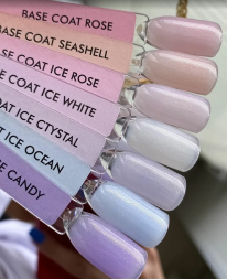 ONE NAIL   База камуфлирующая жесткая  c шиммером  Base   SEASHELL  (шайба)   30мл