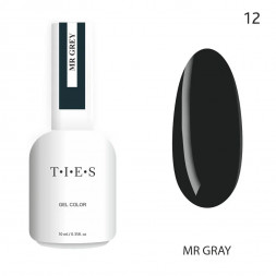 TIES   Гель-лак  10мл  MR. GREY   #012