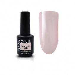 ONE NAIL   База камуфлирующая эластичная  (легкие в снятии)  Base   MILK    15мл