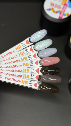 BSG   KONFITYUR HB   #114   НИЗКАЯ ВЯЗКОСТЬ   13г (шайба)   Гель для моделирования средне-жидкий