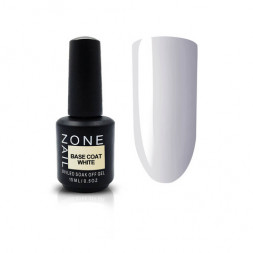ONE NAIL   База камуфлирующая эластичная  (легкие в снятии)  Base   WHITE    15мл