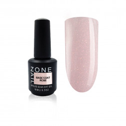 ONE NAIL   База камуфлирующая жесткая  c шиммером  Base   ROSE   15мл