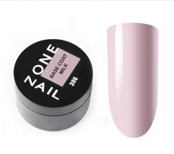 ONE NAIL   База камуфлирующая эластичная  (легкие в снятии)  Base   MILK  (шайба)    30мл