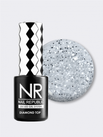 NAIL REPUBLIC   Топ матовый с шиммером без л/с   10мл   Top   DIAMOND   #05